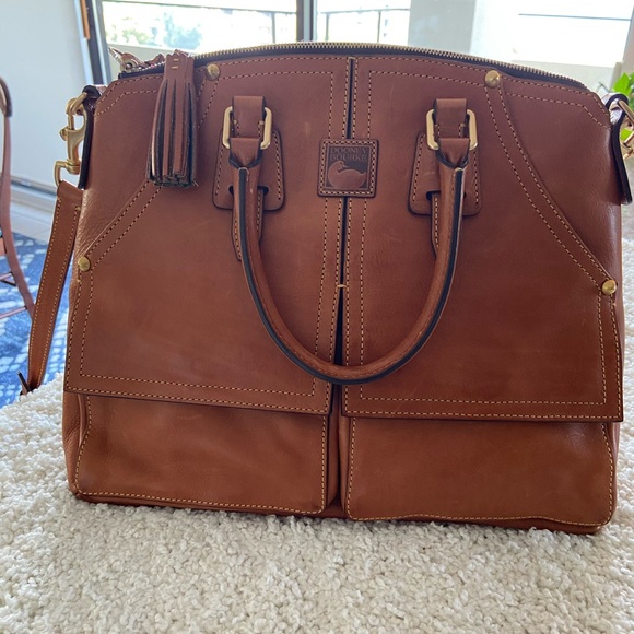 Dooney and Bourke Clayton Florentine Leather in Natural $250 - Picture 6 of 12